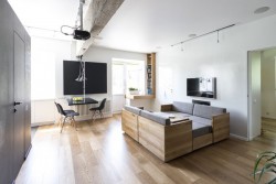 Sử dụng nội thất đa năng cho căn hộ 80m2 cực thông thoáng