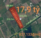 Bán lô đất CHNK không dính quy hoạch cho chuyển thổ giá 17,9 tỷ