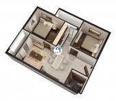 Bán căn hộ 2PN tại HQC Plaza, Đã có Sổ, Công chứng ngay 1,4 tỷ, 55m2