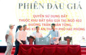 Hải Phòng đấu giá thành công 47 lô đất ở phường Kiến An, thu hơn 106 tỉ đồng