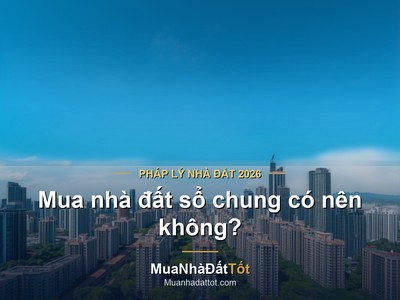 Mua nhà đất sổ chung có nên không? Rủi ro và cách phòng tránh