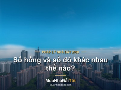 Sổ hồng và sổ đỏ khác nhau thế nào? Phân biệt và lưu ý khi mua nhà đất