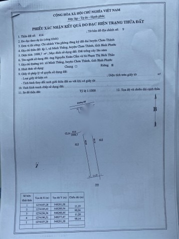 ĐẤT NỀN SÁT KCN BECAMEX CHƠN THÀNH - BÌNH PHƯỚC.GIÁ ĐẦU TƯ