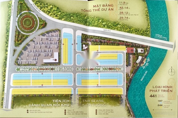 Khu trung tâm thị xã kiến tường