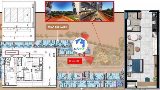 Cần bán căn Studio đẹp nhất, hiếm nhất dự án The Gió Riverside