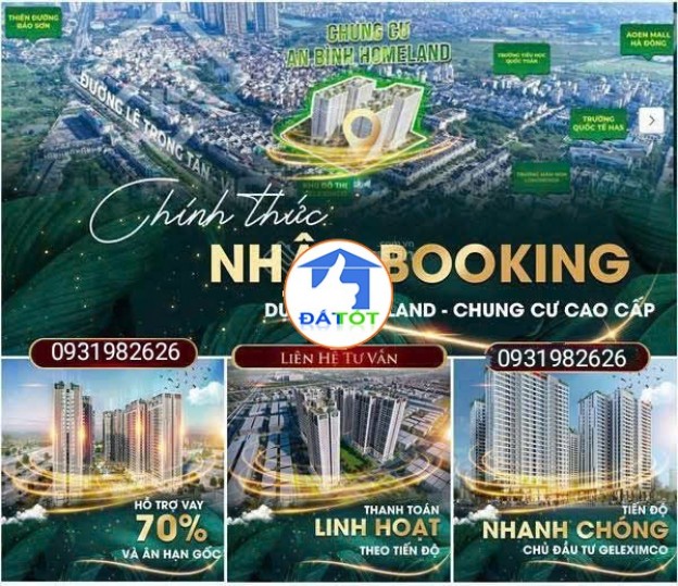 Chính thức nhận booking và khớp căn chung cư An Bình Home Land cuối tháng