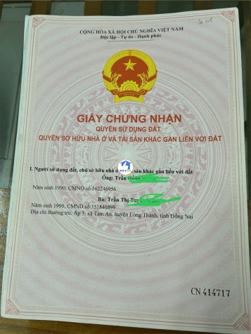 CHÍNH CHỦ CẦN BÁN NHANH LÔ ĐẤT KÈM NHÀ tại xã Tam An, huyện Long Thành, tỉnh