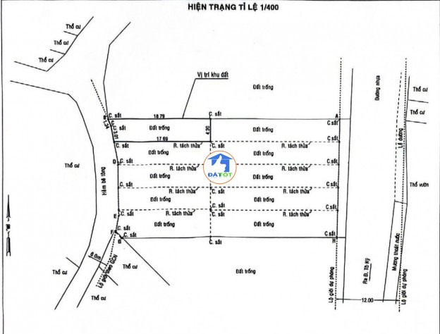 HÀNG MỚI SHR - 5 LÔ ĐẤT F0 MẶT TIỀN TÂN CHÁNH HIỆP 25, P.TRUNG MỸ TÂY, Q12