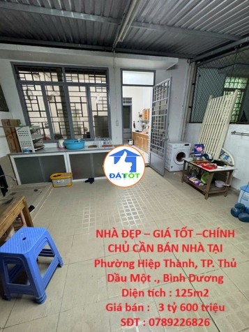 NHÀ ĐẸP – GIÁ TỐT –CHÍNH CHỦ CẦN BÁN NHÀ TẠI Phường Hiệp Thành, TP. Thủ Dầu Một