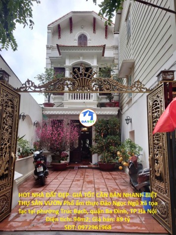 HOT NHÀ ĐẤT ĐẸP- GIÁ TỐT CẦN BÁN NHANH BIỆT THỤ SÂN VƯỜN khu phố ẩm thực Đảo