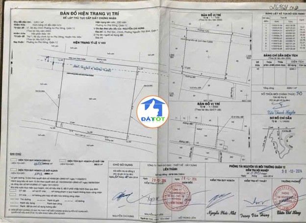 NGUỒN KHỦNG PHÂN LÔ Q12 – QUỸ ĐẤT LỚN – GIÁ 150 TỶ P. AN PHÚ ĐÔNG - 150 Tổng diện tích - 1500 m²