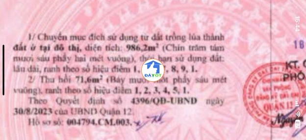 SIÊU PHẨM 986M² THỔ CƯ – MẶT TIỀN ĐÔNG HƯNG THUẬN 10B – NGANG 20M - 65 Tổng diện tích - 986 m²