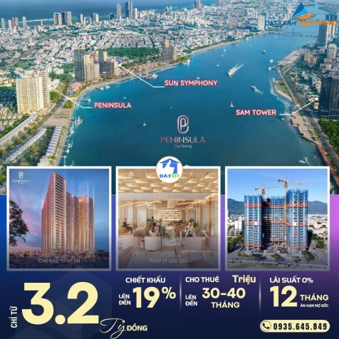 HOT! QUỸ CĂN HỘ PENINSULA ĐÀ NẴNG – Chỉ Từ 4 TỶ  CHIẾT KHẤU ĐẾN 18%