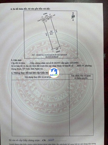 BÁN ĐẤT Lối KIM ĐỒNG – TRUNG TÂM TP VINH