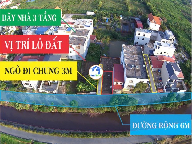 BÁN ĐẤT LÔ GÓC 2 MẶT TIỀN – GẦN DỰ ÁN TRÀNG CÁT – GIÁ 2,61 TỶ