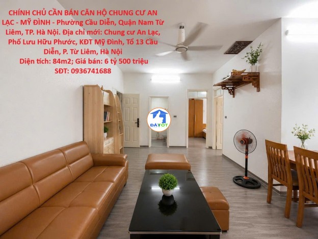 CHÍNH CHỦ CẦN BÁN CĂN HỘ CHUNG CƯ AN LẠC - MỸ ĐÌNH - Phường Cầu Diễn, Quận Nam