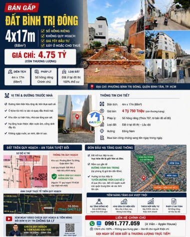 ĐẤT ĐẸP- GIÁ TỐT BÁN NHANH LÔ ĐẤT VỊ TRÍ ĐẮC ĐỊA tại Đường Chiến Lược, Phường
