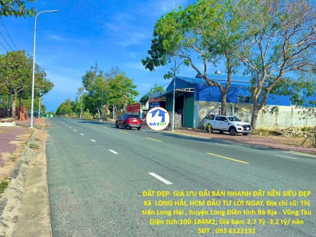 ĐẤT ĐẸP- GIÁ ƯU ĐÃI BÁN NHANH ĐẤT NỀN SIÊU ĐẸP Xã  LONG HẢI, HCM ĐẦU TƯ LỜI NGAY