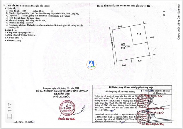LÔ ĐẤT ĐẸP - GIÁ TỐT - CHÍNH CHỦ Cần Bán Đất Tiềm Năng Xã Đức Hoà Thượng, Đức