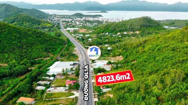 Mặt tiền QL1a Lương Sơn Tp. Nha Trang. Đất thổ cư ngang 40m có 400m2 thổ cư.!