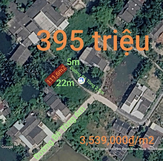 Bán lô đất thổ xã Bình Lãng giá 395 triệu - 395000 Tổng diện tích - 111 m²