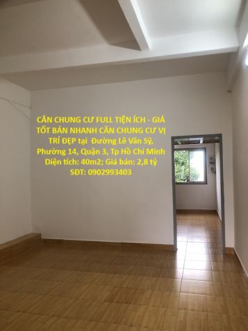 CĂN CHUNG CƯ FULL TIỆN ÍCH - GIÁ TỐT BÁN NHANH CĂN CHUNG CƯ VỊ TRÍ ĐẸP tại quận