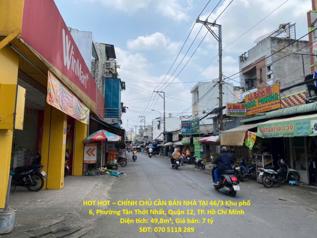 HOT HOT – CHÍNH CHỦ CẦN BÁN NHÀ TẠI Phường Tân Thới Nhất, Quận 12, TP. Hồ Chí