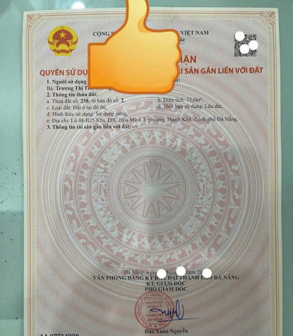 ????????ĐẤT MẶT TIỀN ĐƯỜNG LÊ VĂN THỊNH - GẦN BIỂN