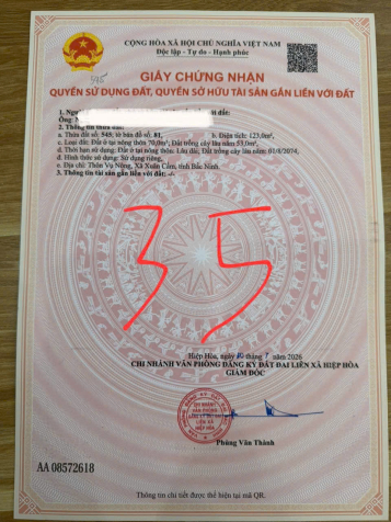 SỞ HỮU NGAY LÔ ĐẤT XUÂN CẨM – BẮC NINH | 123M² | 50TR/M²