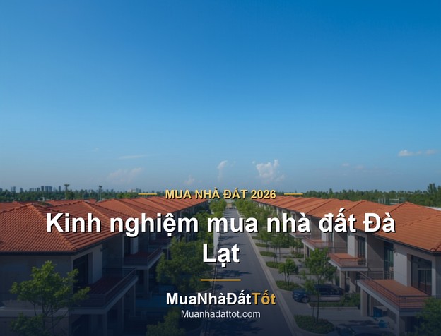 Kinh nghiệm mua nhà đất Đà Lạt 2026: khu vực tiềm năng, giá & lưu ý