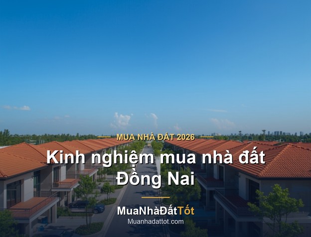 Kinh nghiệm mua nhà đất Đồng Nai 2026: khu vực tiềm năng, giá & lưu ý