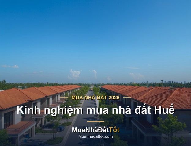 Kinh nghiệm mua nhà đất Huế 2026: khu vực tiềm năng, giá & lưu ý