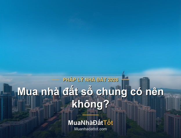 Mua nhà đất sổ chung có nên không? Rủi ro và cách phòng tránh
