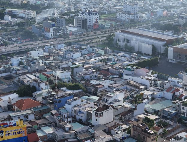 Bản đồ quy hoạch hoặc sơ đồ khu dân cư với các lô đất và đường phố ở Việt Nam.